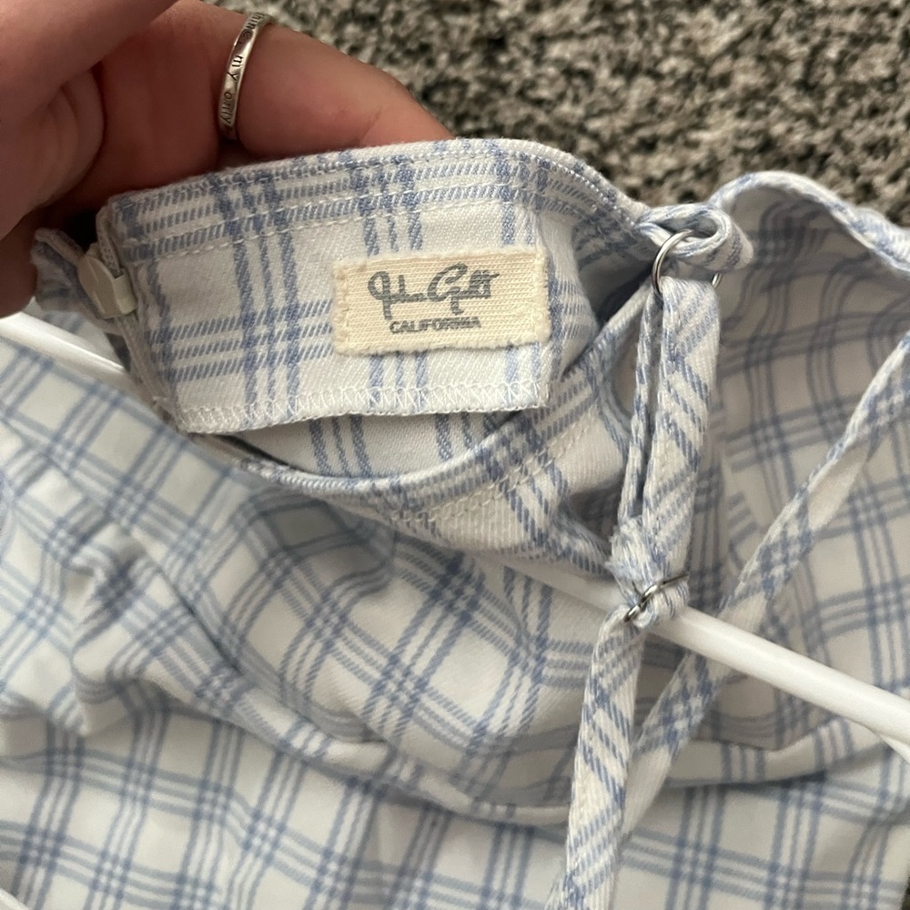 John Galt Blue and White Plaid Dress - Picture 5 of 5